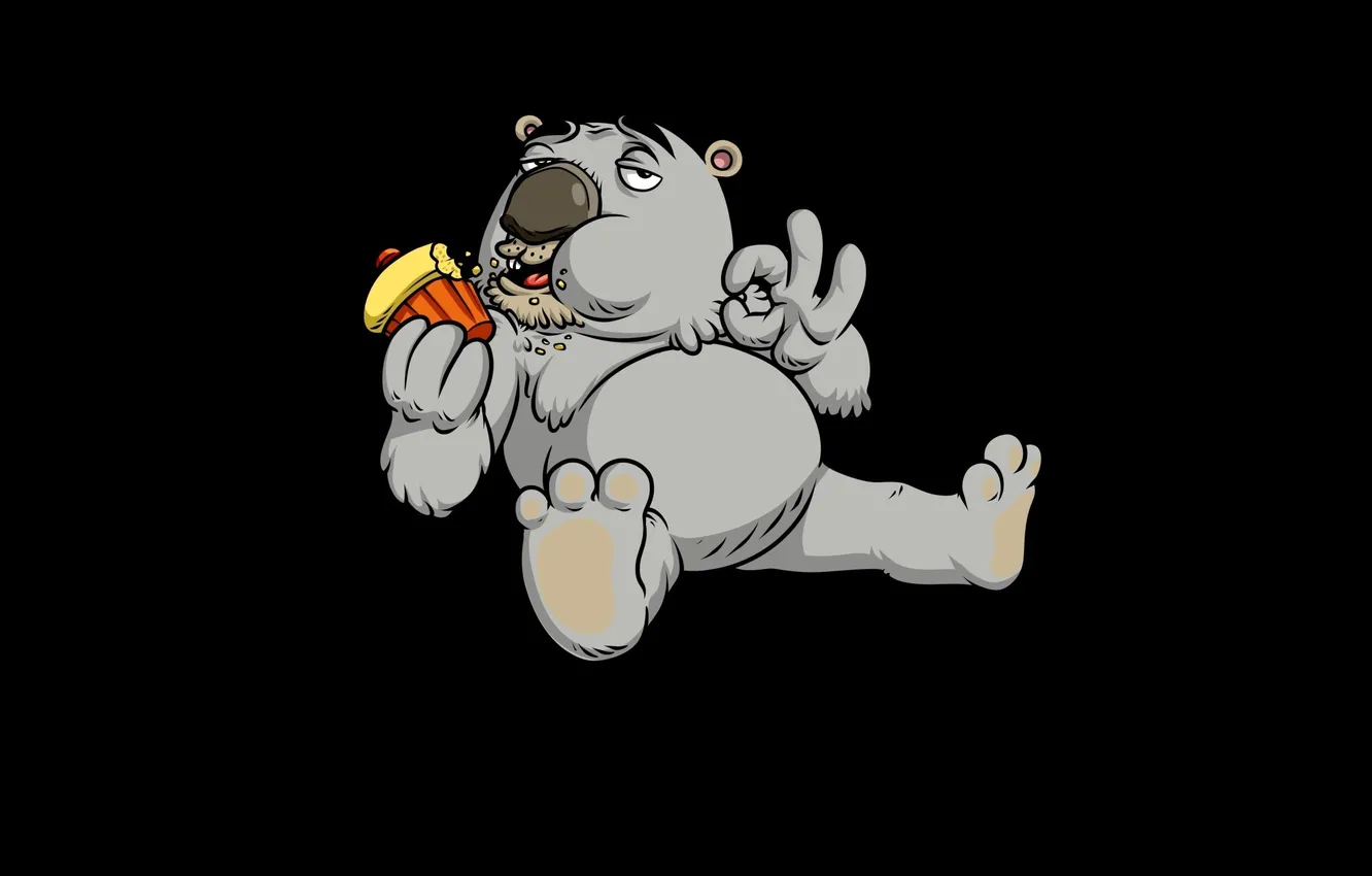 Photo wallpaper ate, Panda, Everything is OK!