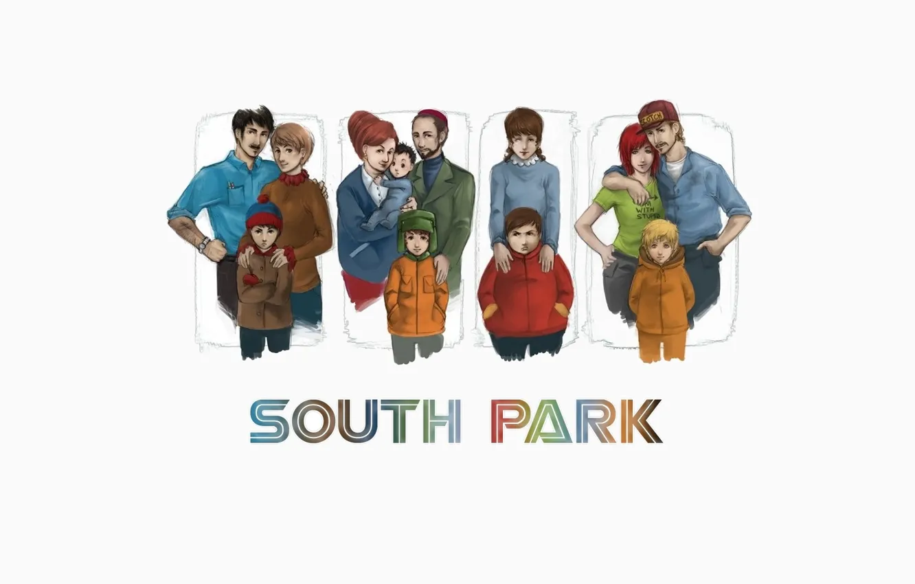 Photo wallpaper Kenny, South Park, South Park, Stan, Cartman, South Park, Cahill, multserial
