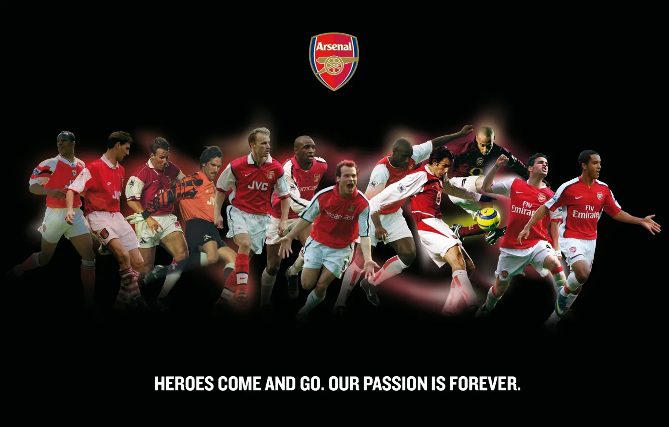 Photo wallpaper the inscription, logo, emblem, Arsenal, Arsenal, Football Club, The Gunners, The gunners