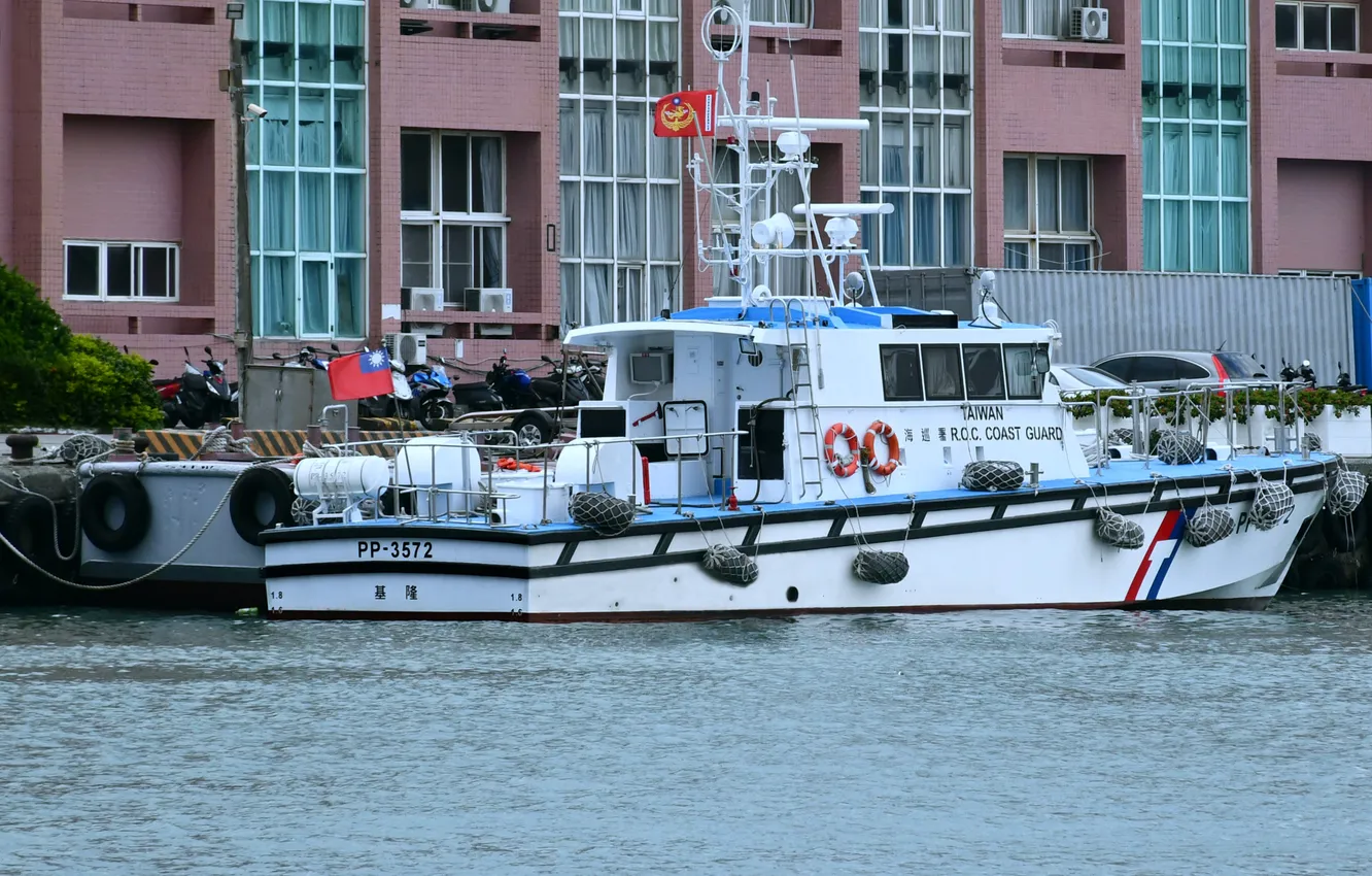 Photo wallpaper Taiwan, the coast guard, patrol boat