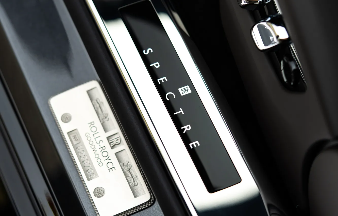 Photo wallpaper Rolls-Royce, Spectre, badge, Rolls-Royce Spectre