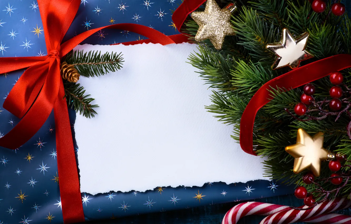 Photo wallpaper decoration, berries, balls, toy, tree, new year, Christmas, tape