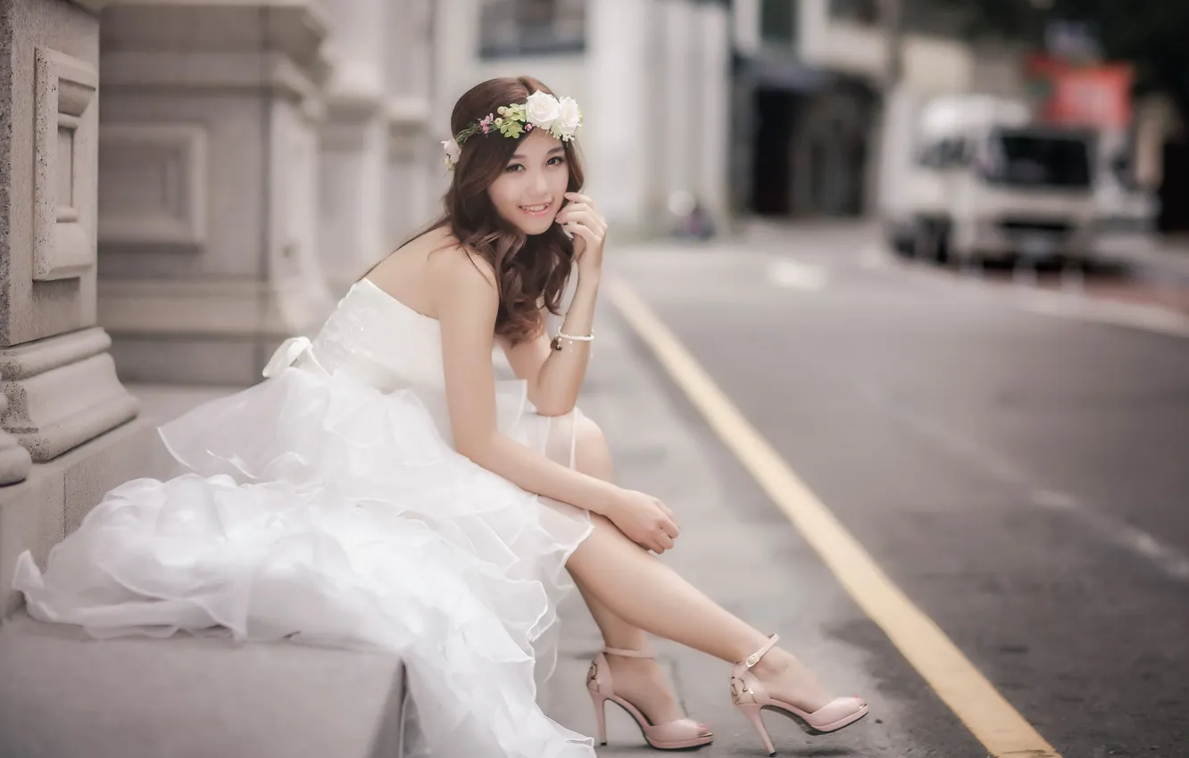 Photo wallpaper look, girl, style