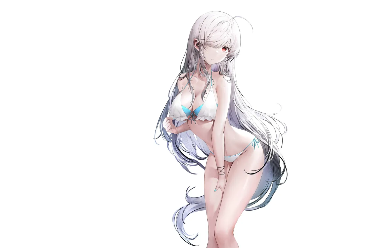 Photo wallpaper hot, sexy, ass, boobs, butt, bikini, oppai, White Bikini