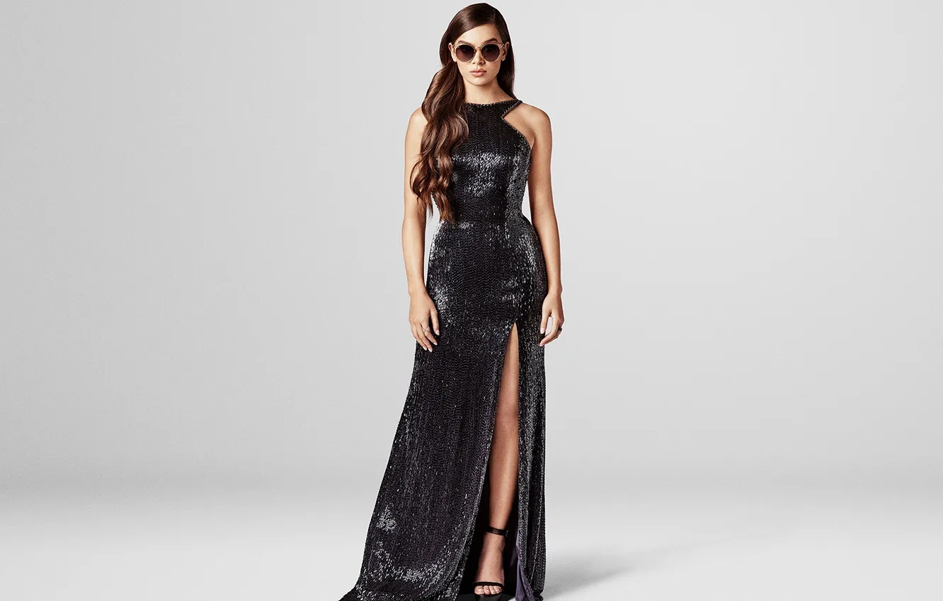 Photo wallpaper girl, dress, legs, beautiful, model, sweet, sunglasses, long-haired