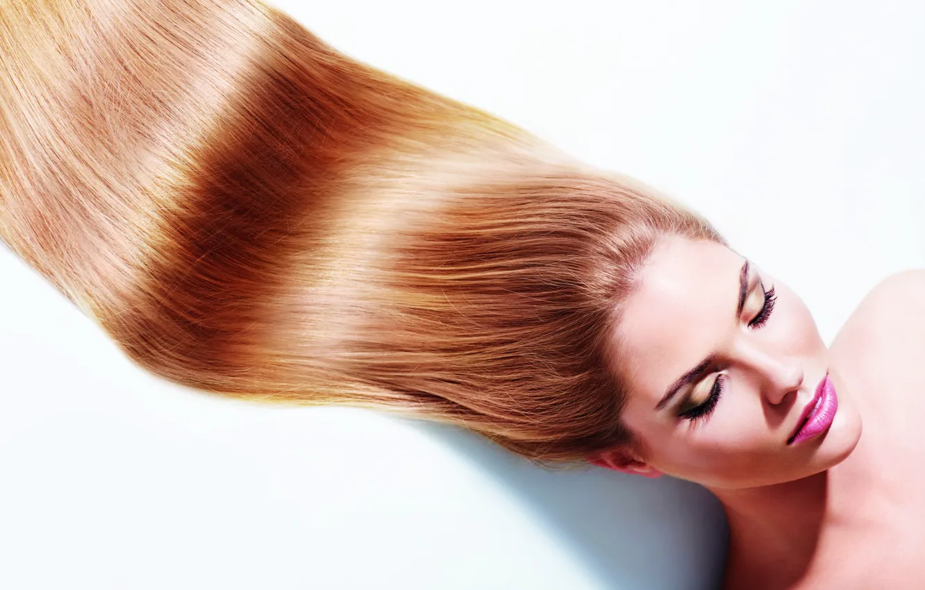 Photo wallpaper model, hair, blond, bright