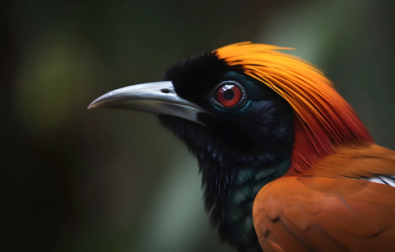 Photo wallpaper rendering, bird, art, digital art, digital art, AI art, The Art of Artificial Intelligence