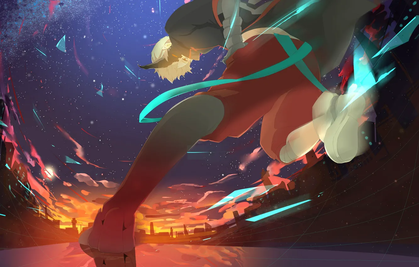 Photo wallpaper night, the demon, guy, vocaloid, Vocaloid, Kagamine Len