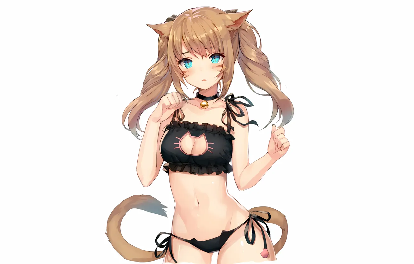 Photo wallpaper girl, sexy, lingerie, Final Fantasy, bra, cleavage, panties, long hair