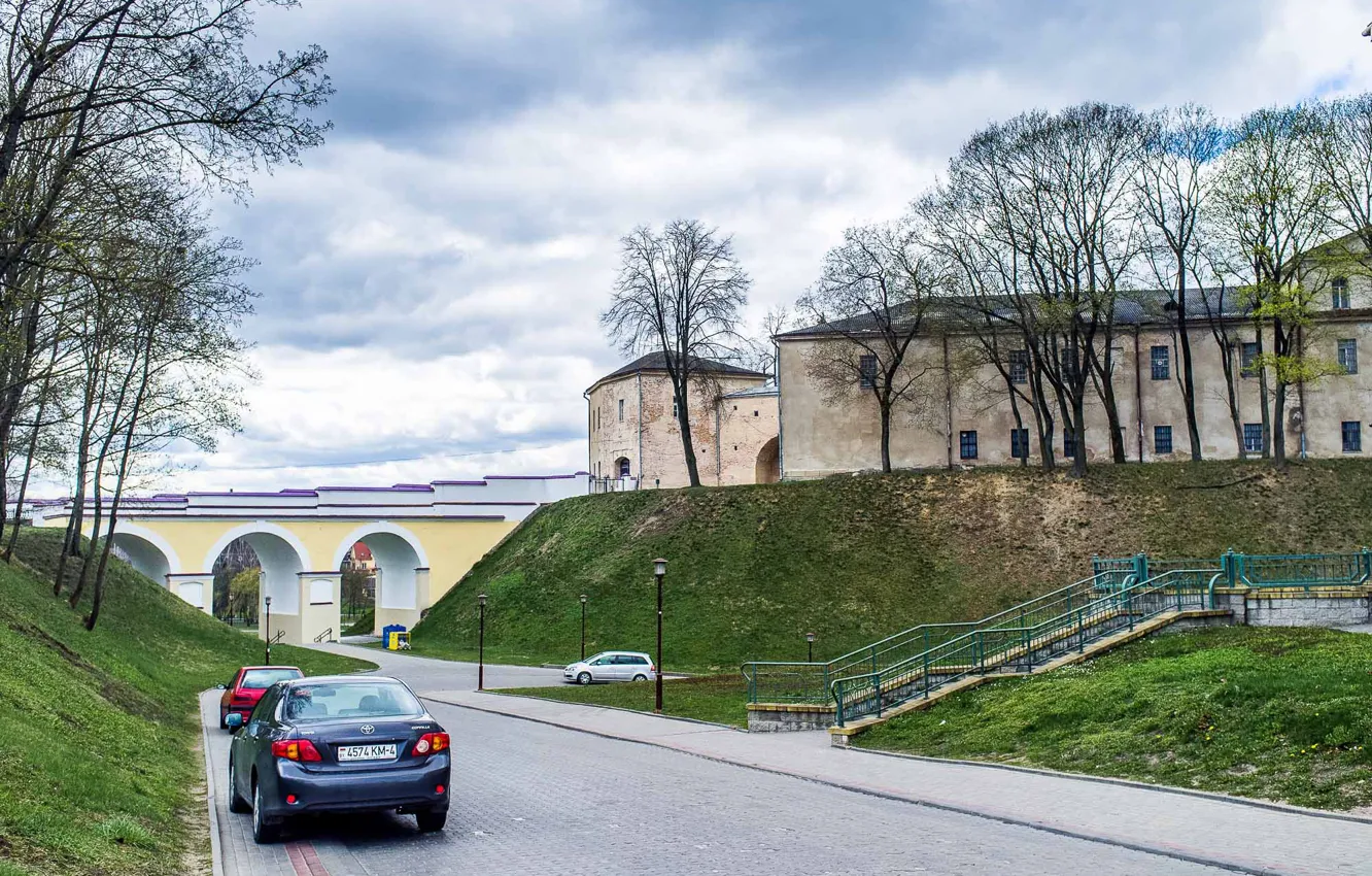 Photo wallpaper Belarus, Grodno, the old castle