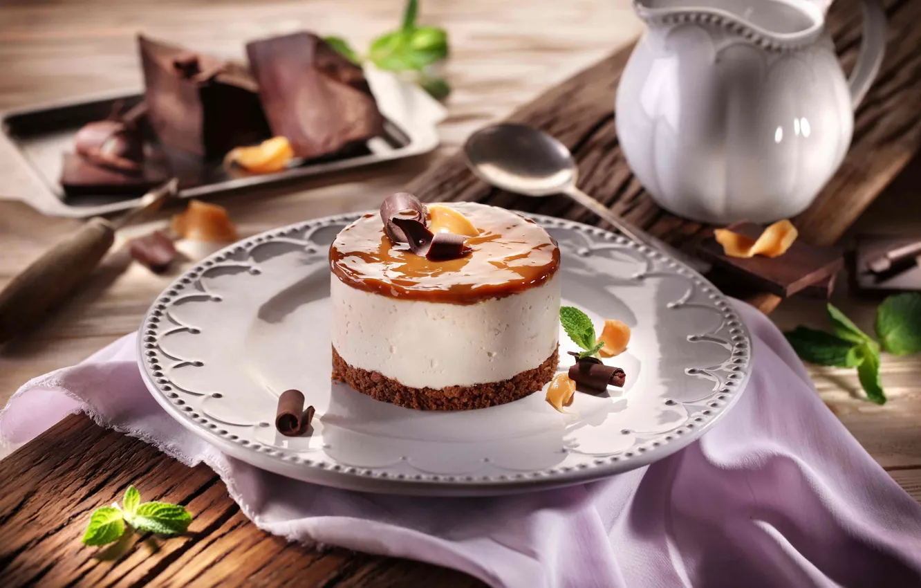 Photo wallpaper chocolate, cake, dessert