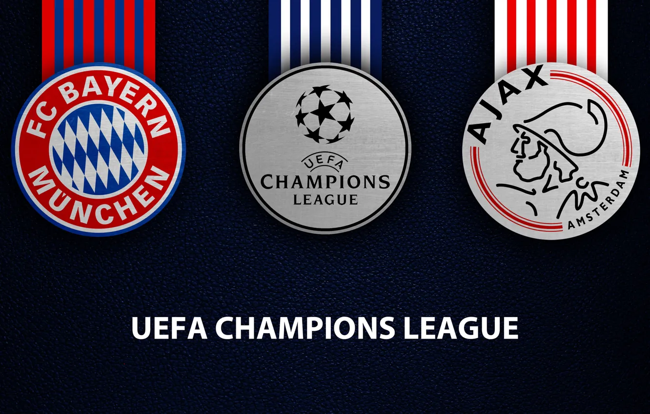 Photo wallpaper wallpaper, sport, logo, football, UEFA Champions League, Ajax, Bayern Munich, Bayern Munich vs Ajax