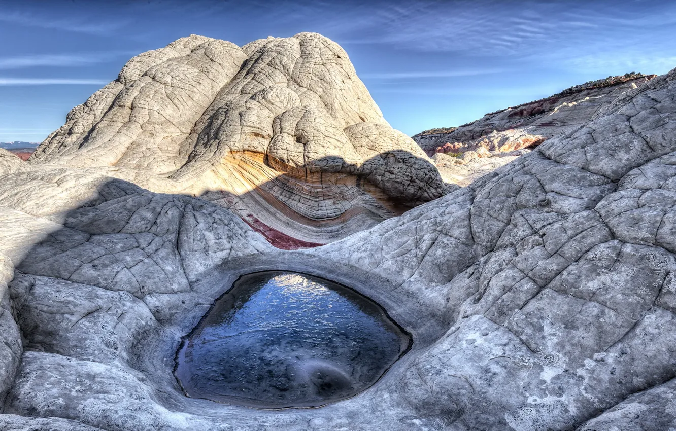 Photo wallpaper the sky, mountains, nature