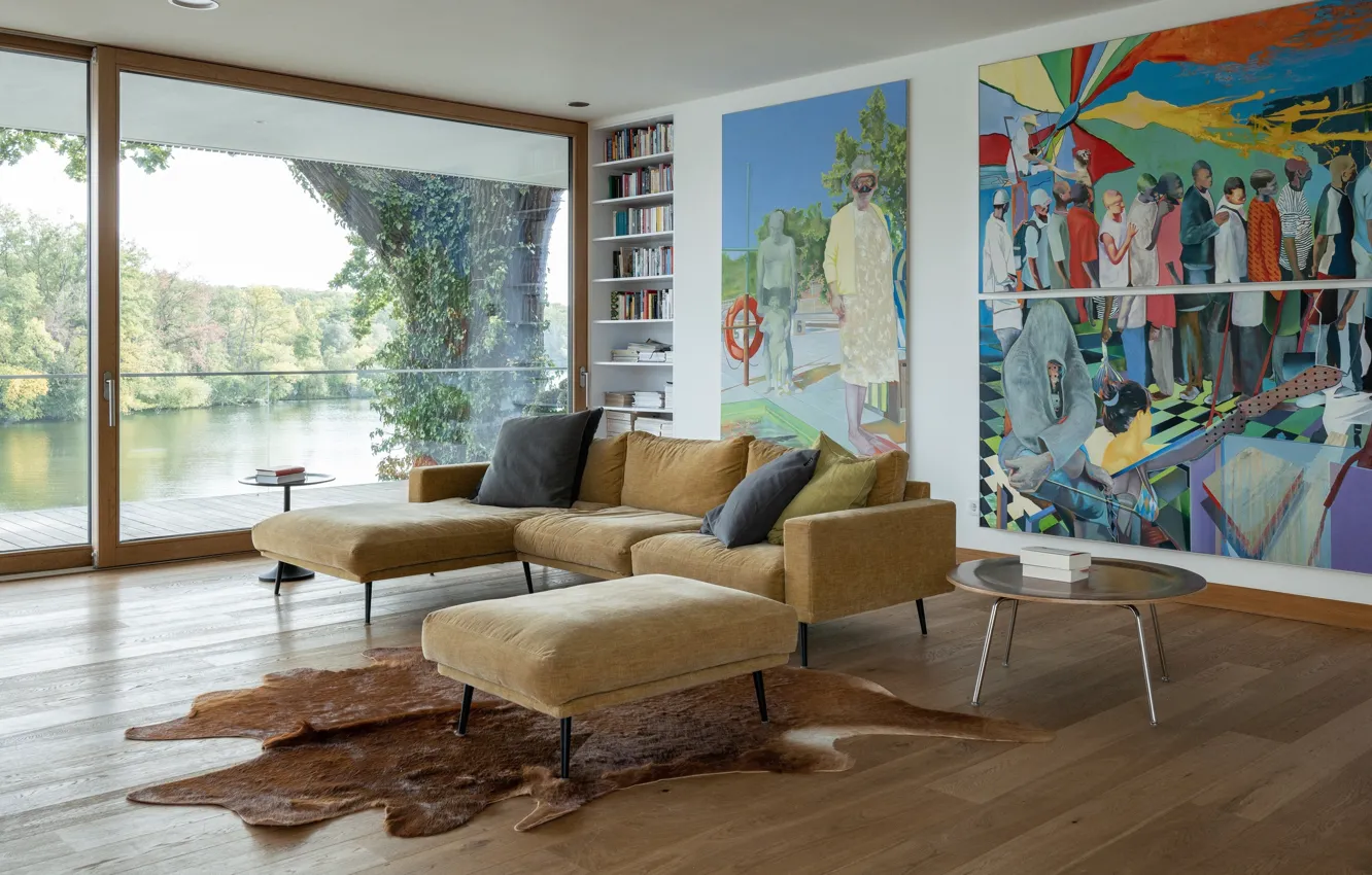 Photo wallpaper design, style, interior, picture, sofa, Germany, living room, Potsdam