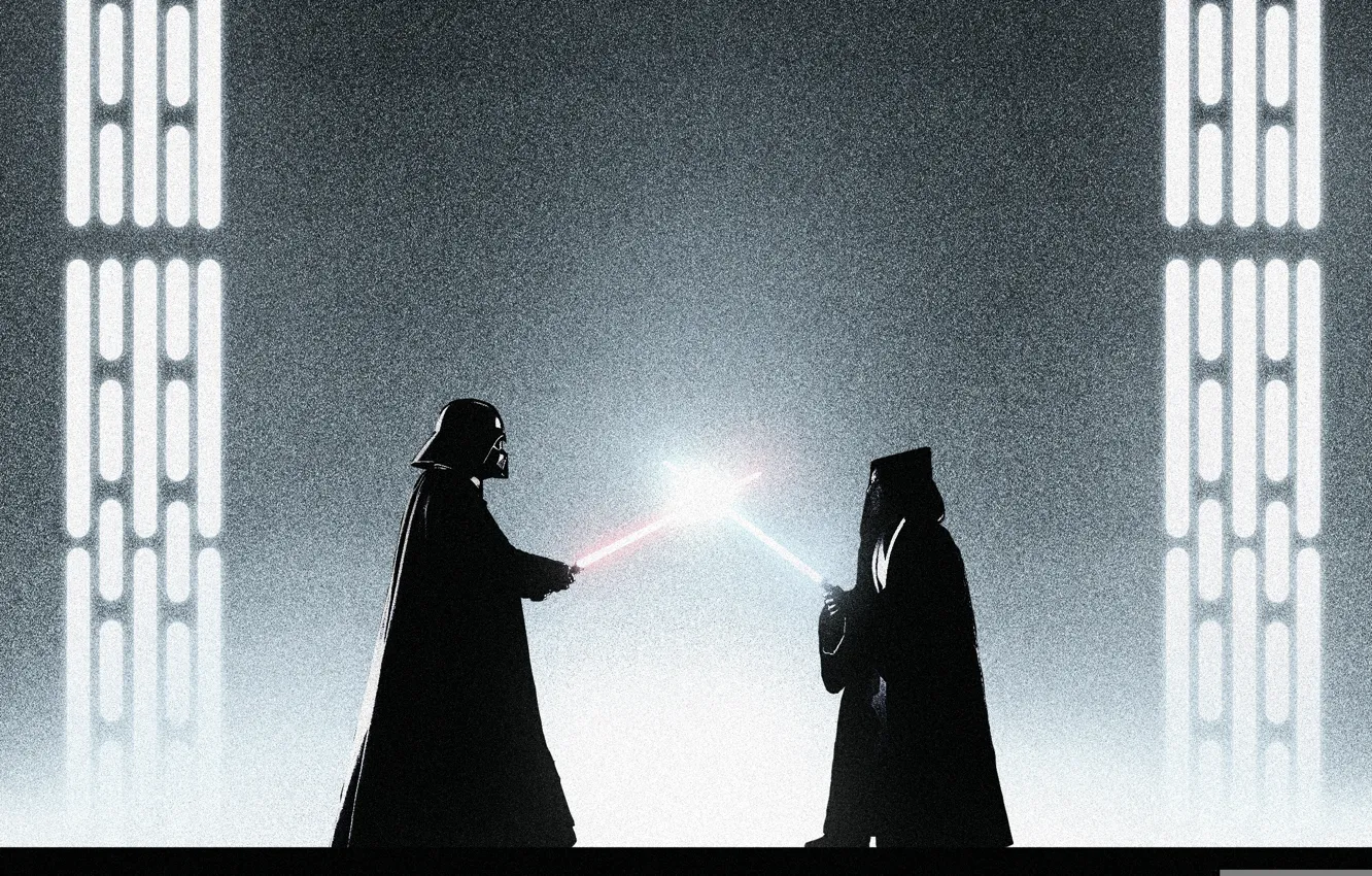 Photo wallpaper star wars, Darth Vader, lightsaber, jedi, sith, Obi-Wan Kenobi, Star Wars: Episode IV A New …
