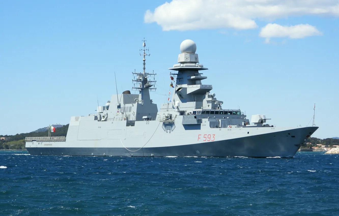 Photo wallpaper frigate, The Italian Navy, Carabiniere