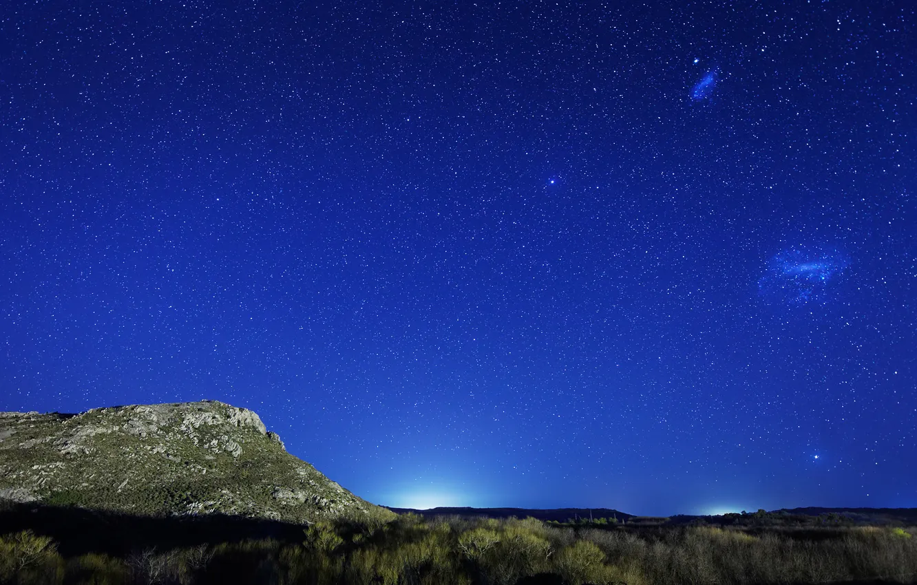 Photo wallpaper stars, galaxy, The Magellanic Clouds