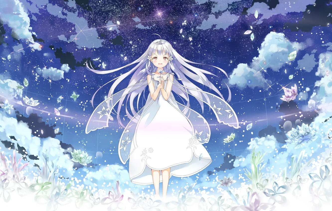 Photo wallpaper space, girl, lady, Garakowa: Restore the World