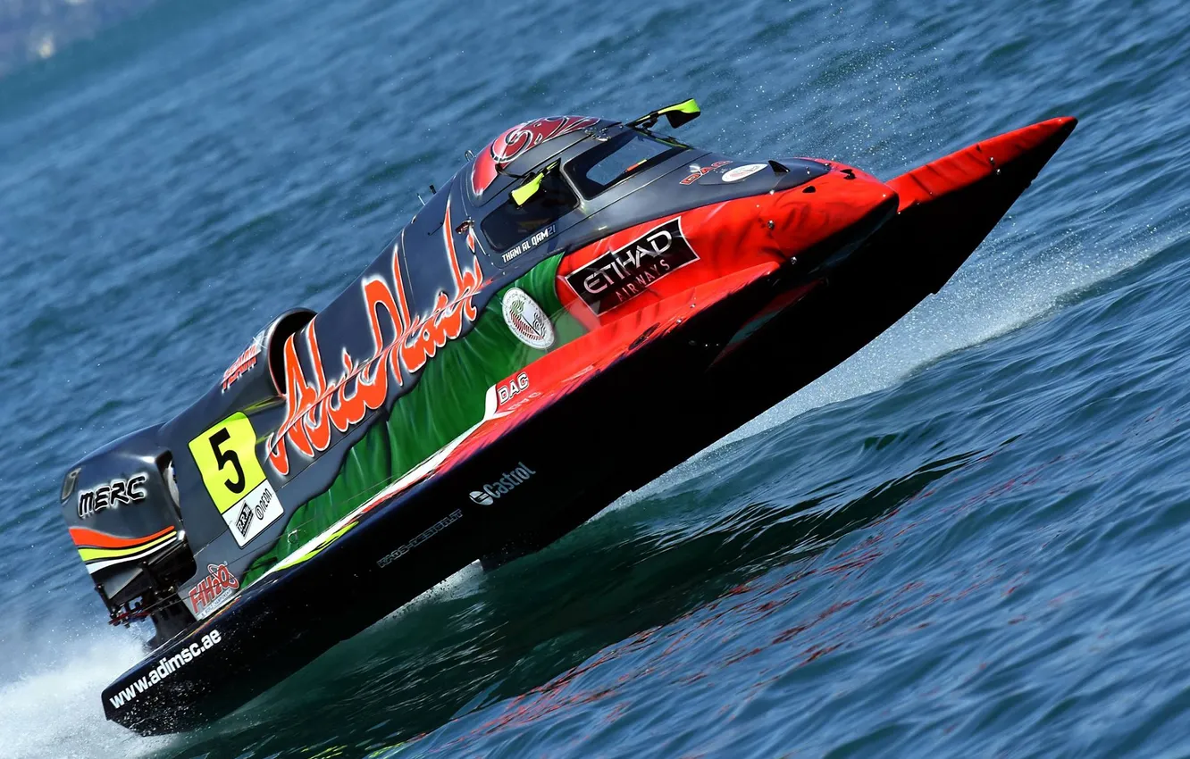 Photo wallpaper race, boat, speed