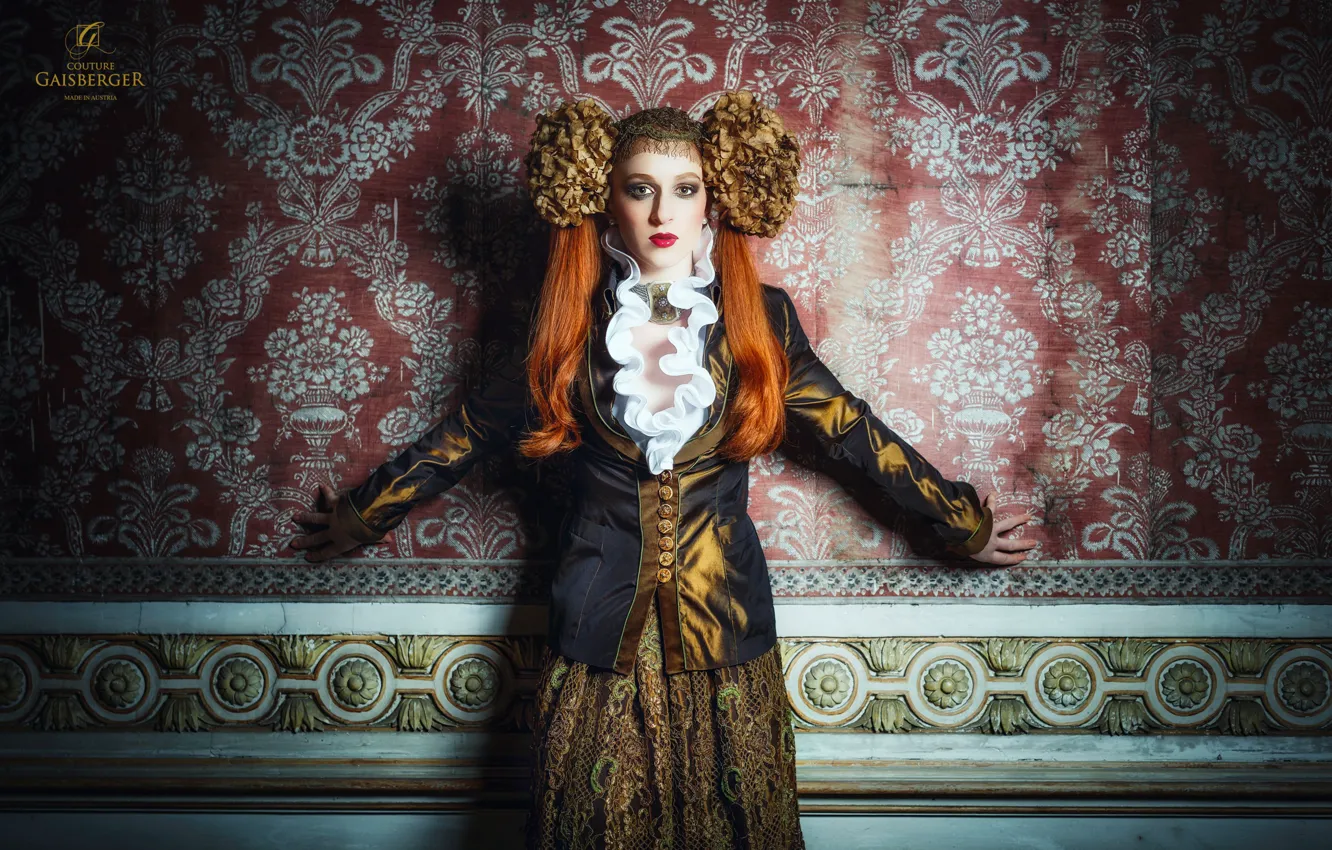 Photo wallpaper girl, style, background, Viktoria Pirker
