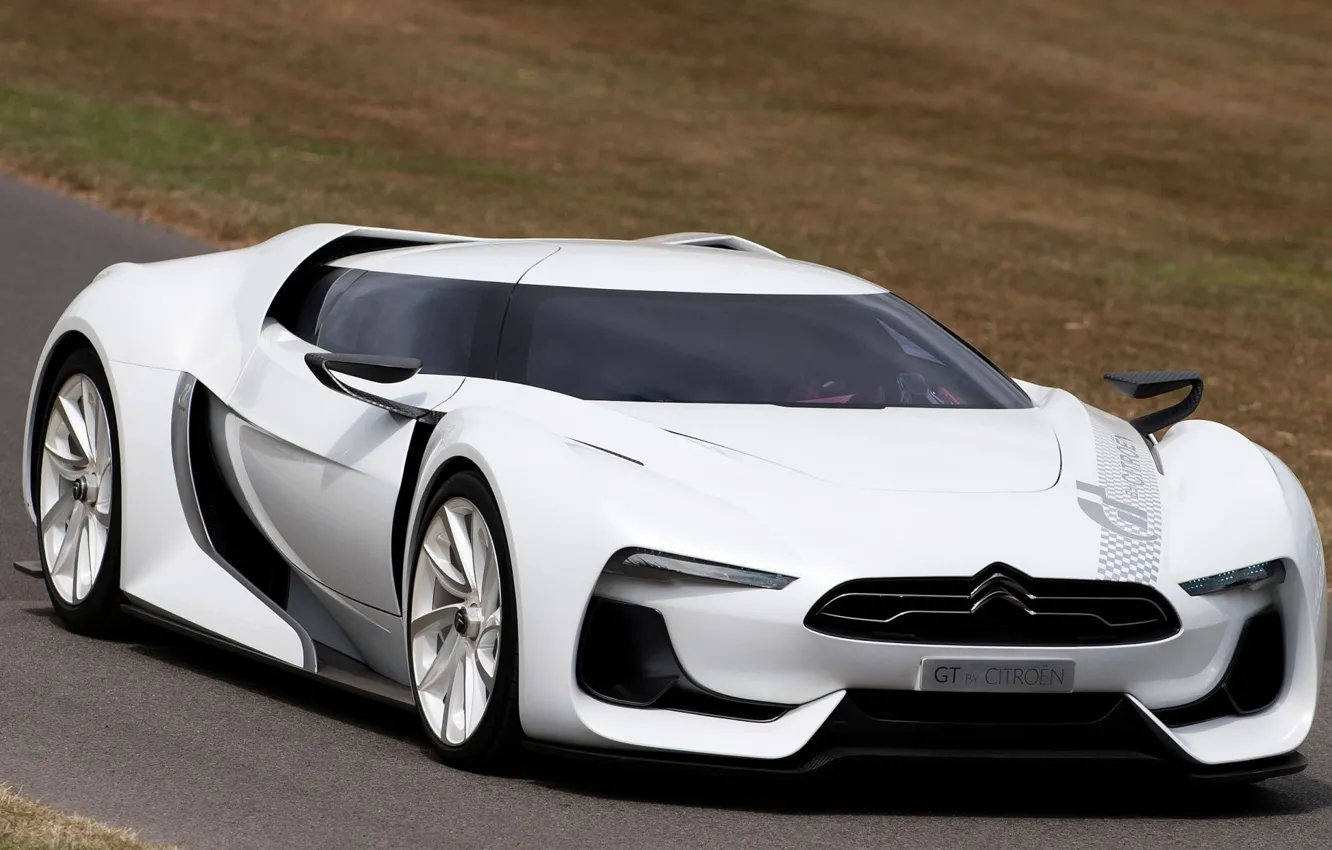 Photo wallpaper Concept, white car, Citroën