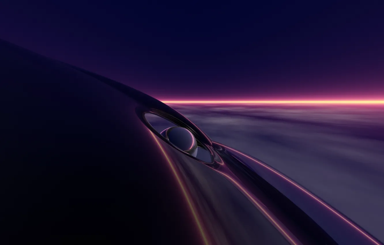 Photo wallpaper light, darkness, strip, deep purple