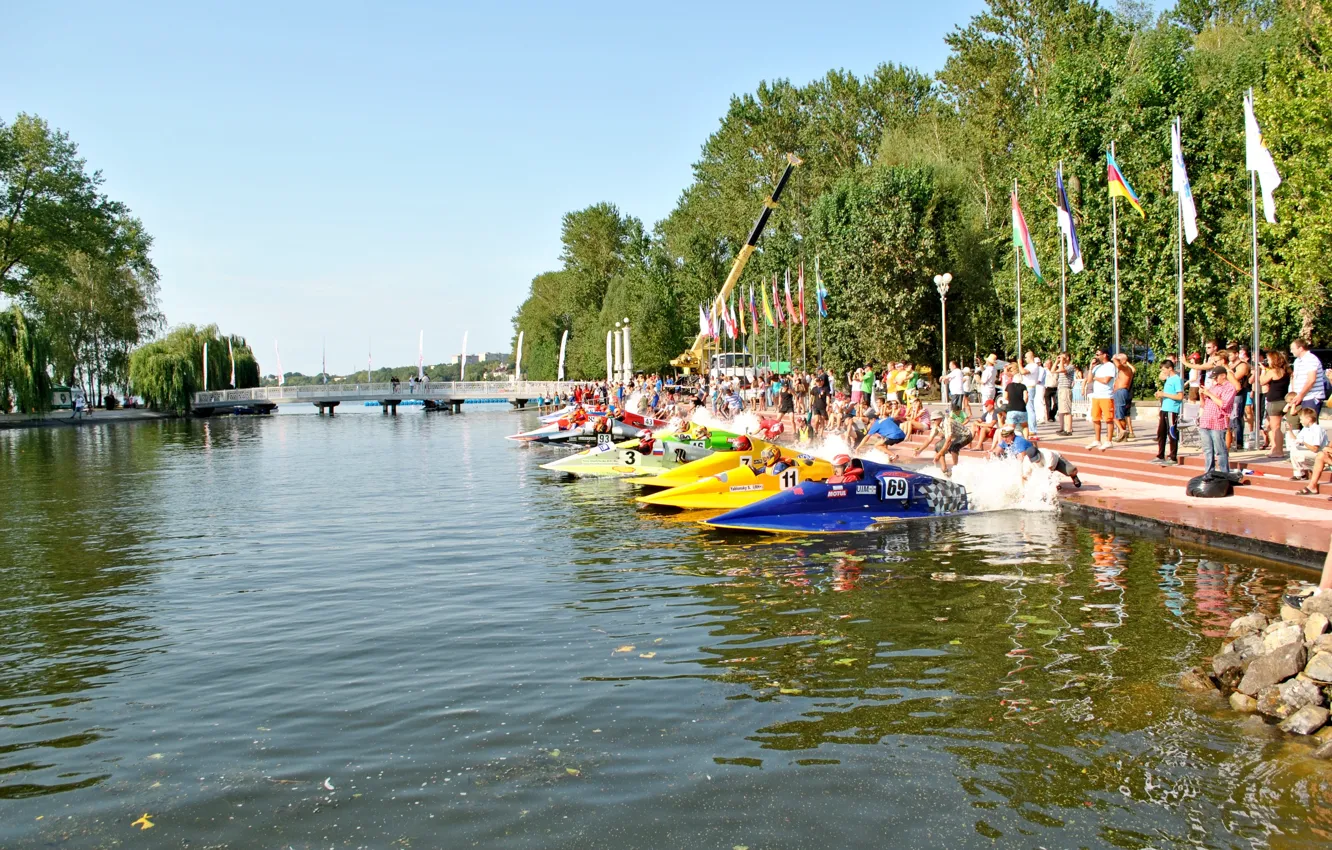 Photo wallpaper race, boat, speed