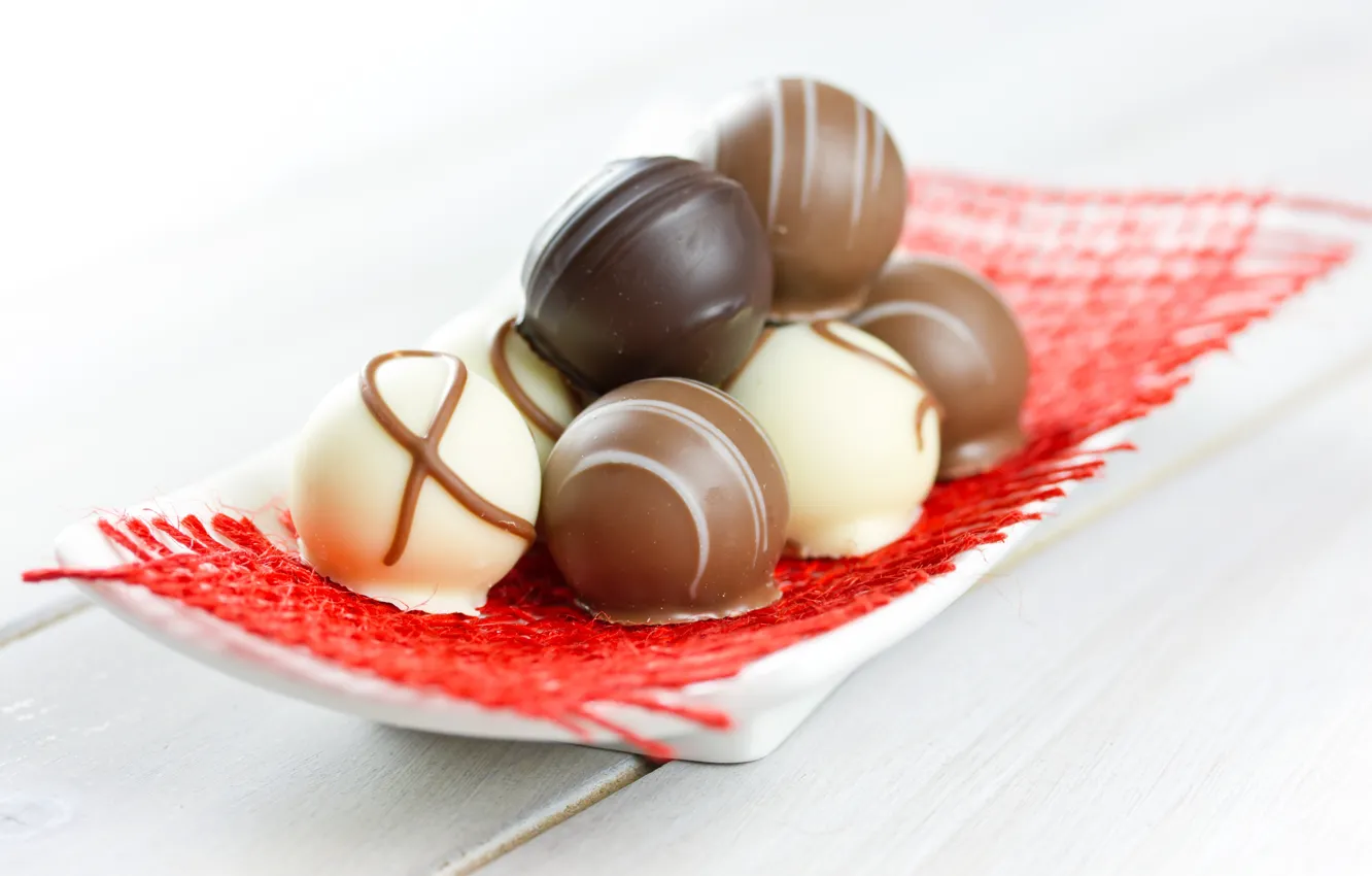 Photo wallpaper dessert, sweet, candy, chocolates