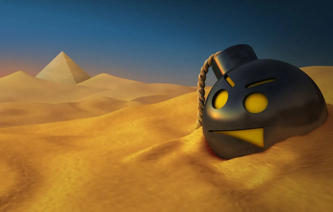 Photo wallpaper sand, desert, bomb, Egypt, Serious Sam HD