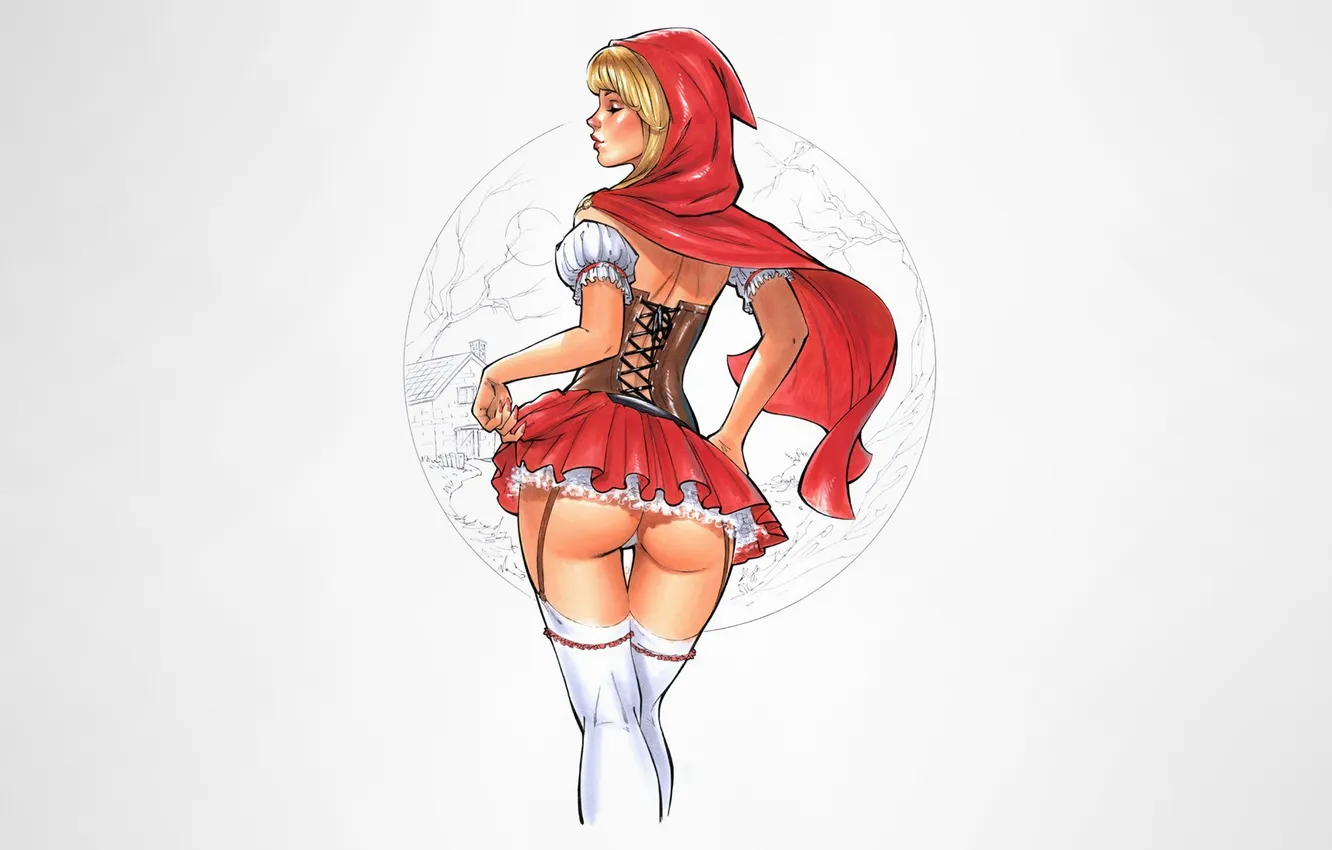 Photo wallpaper girl, fantasy, artwork, fantasy art, Minimalism, white background, simple background, fantasy girl