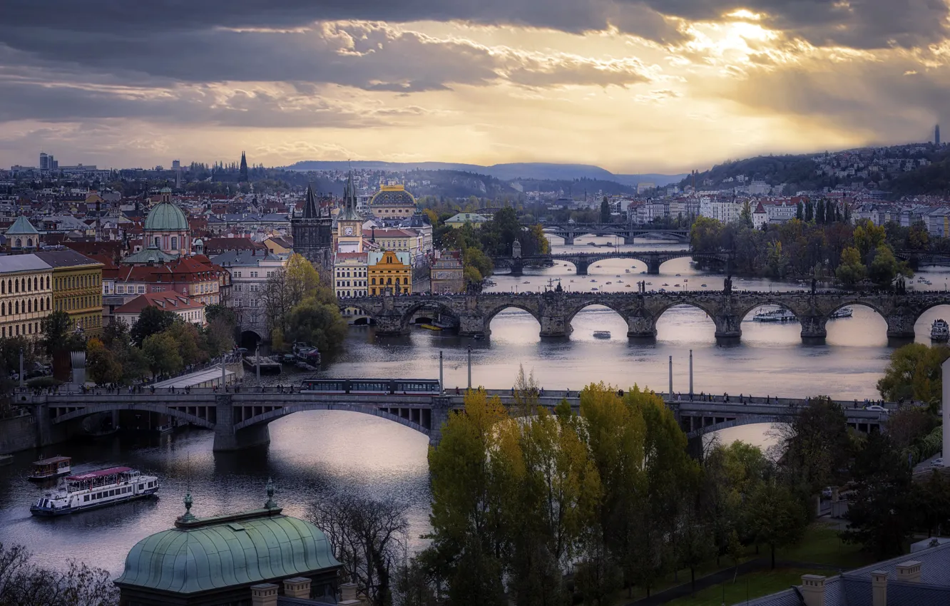Photo wallpaper the city, Prague, Czech Republic