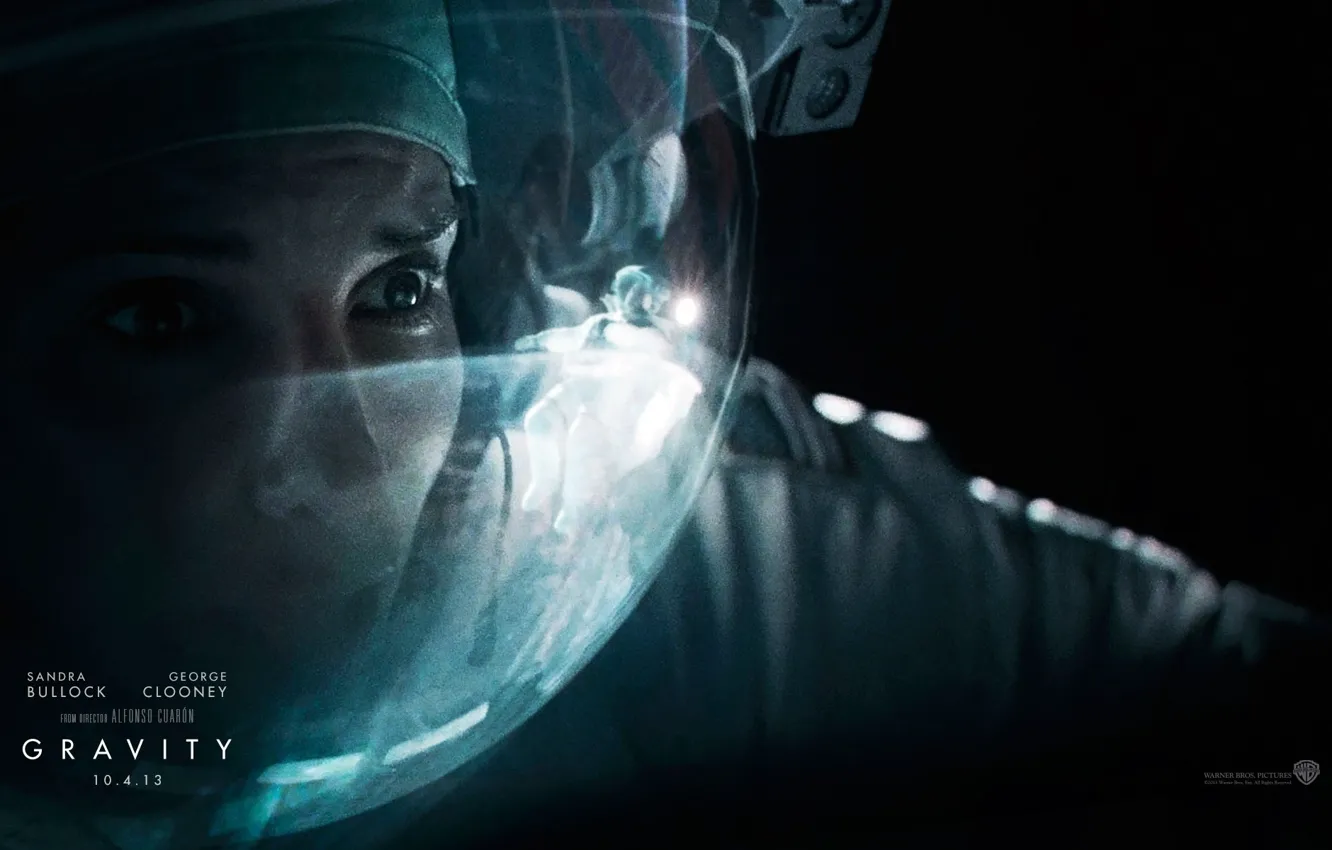 Photo wallpaper astronaut, the suit, gravity, Sandra Bullock, gravity, Sandra bullock