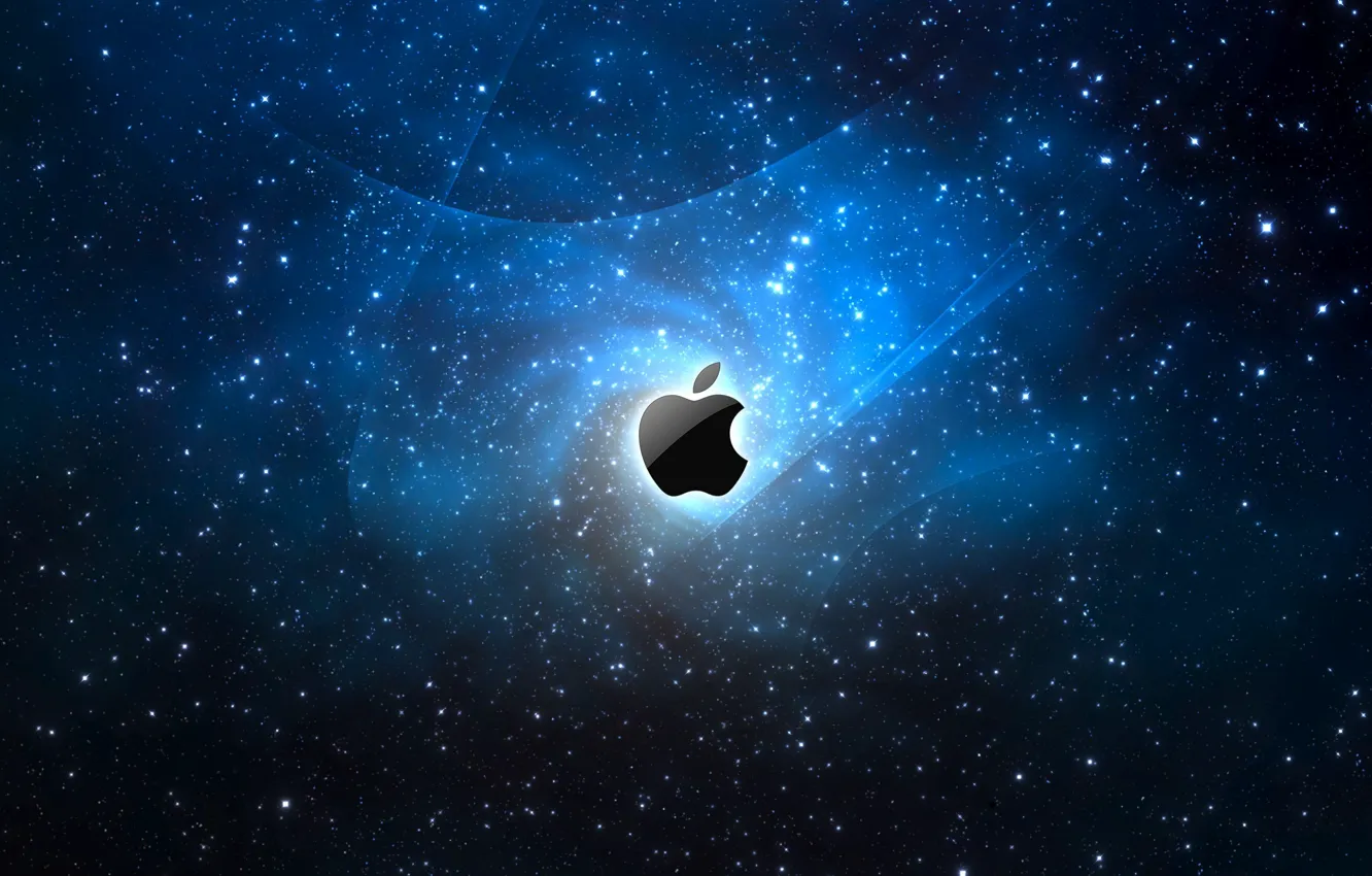 Photo wallpaper apple, space, mac, hi-tech