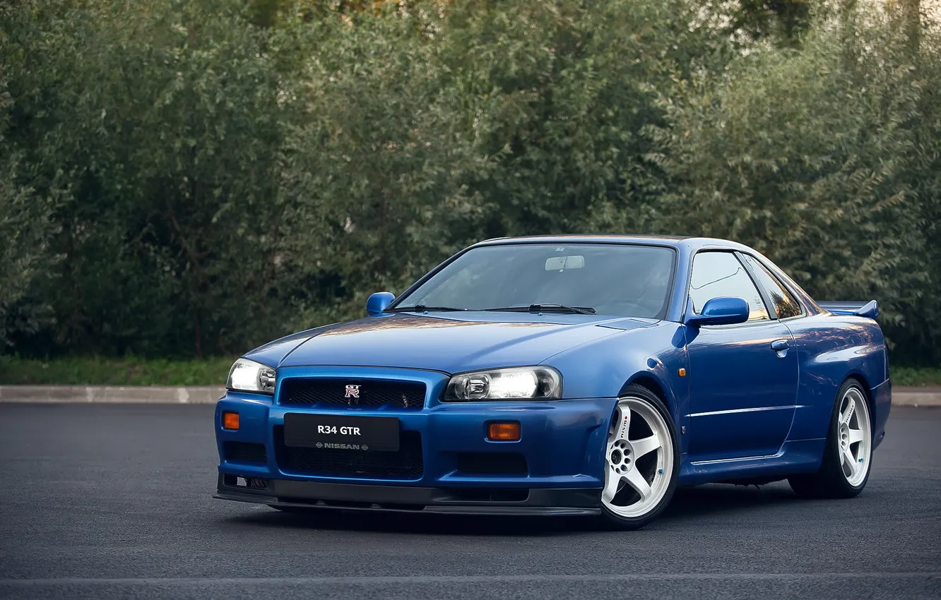 Photo wallpaper GTR, Nissan, Skyline, R34, V-SPEC