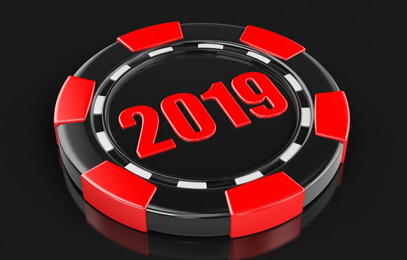Photo wallpaper new year, chips, 2019