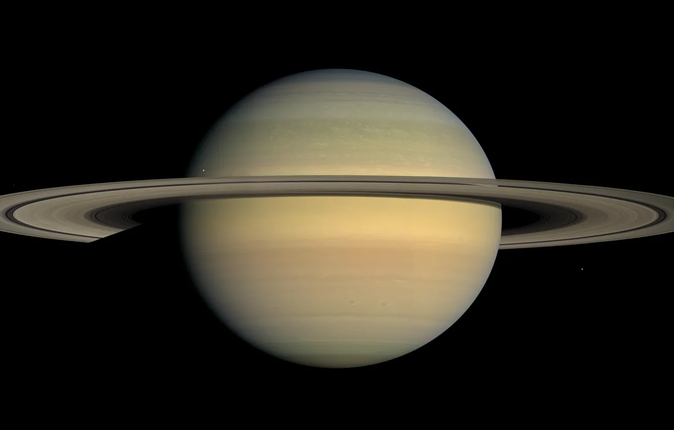 Photo wallpaper space, Saturn, equinox