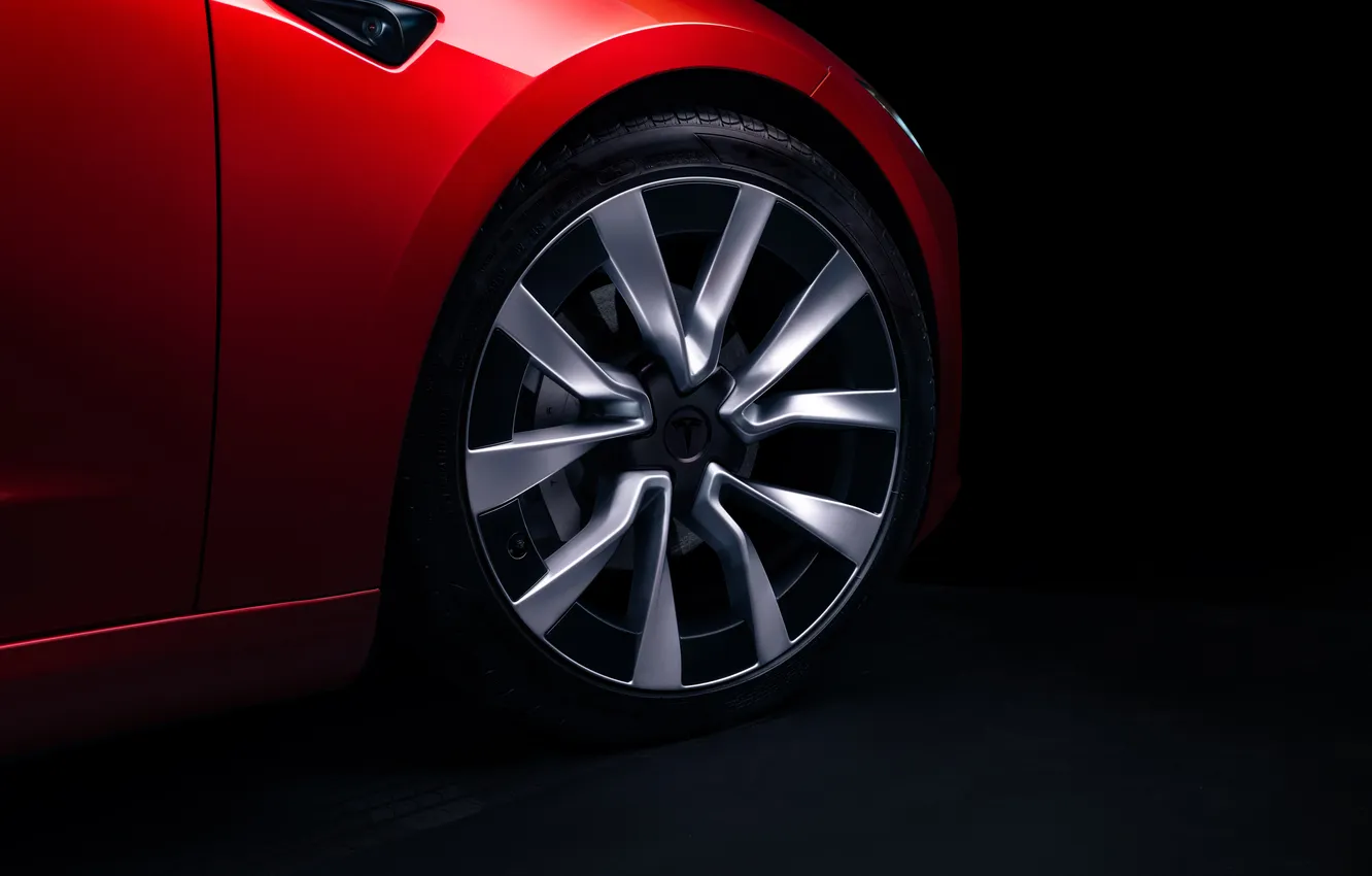 Photo wallpaper Tesla, Tesla Model 3, 2023