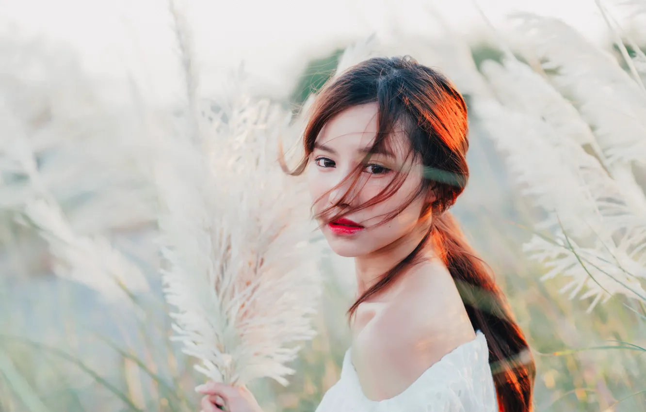 Photo wallpaper summer, look, girl, face, hair, cutie