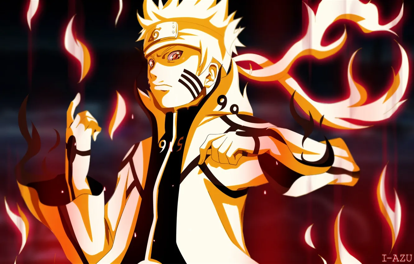 Photo wallpaper power, anime, art, guy, Naruto, Naruto, Naruto Uzumaki