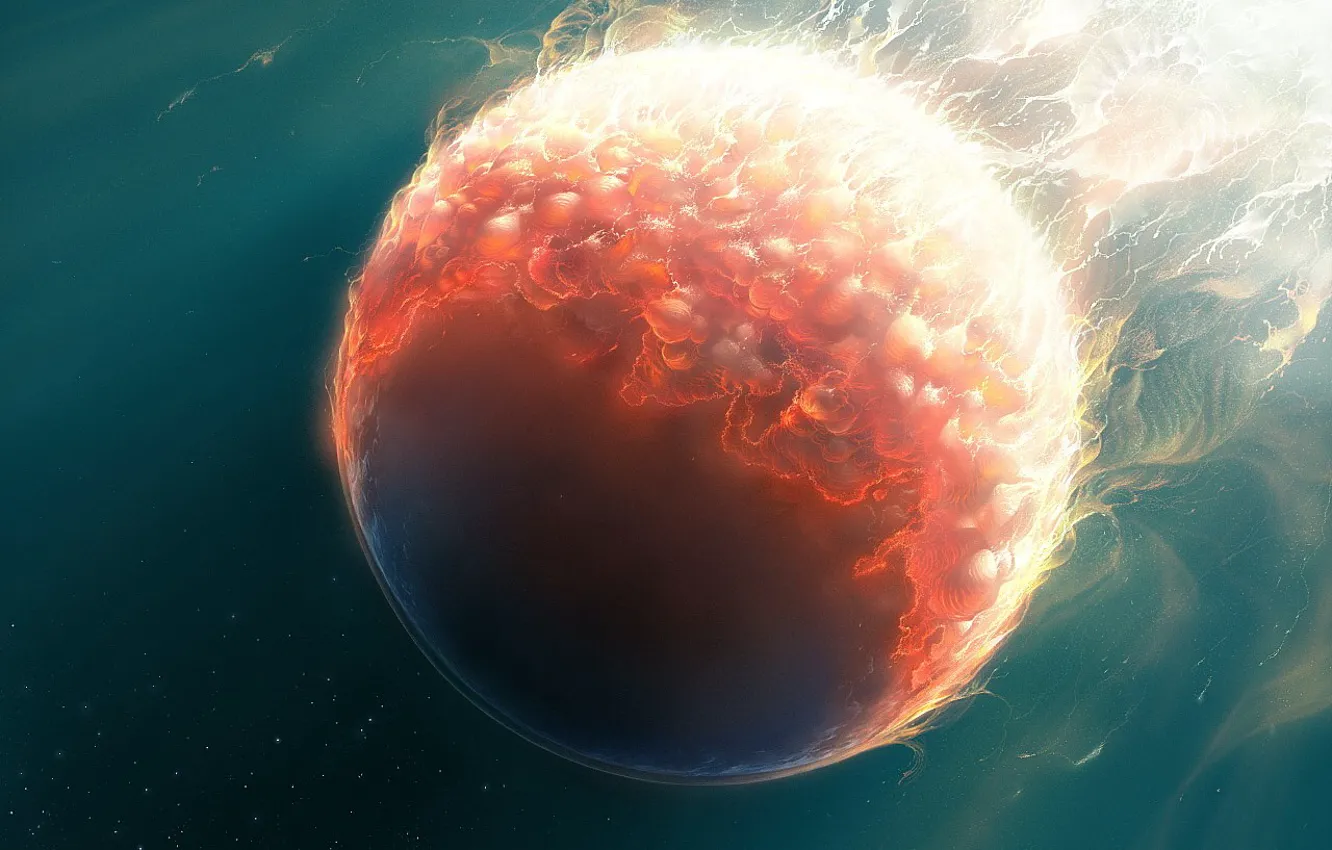 Photo wallpaper balls, planet, drop, 153