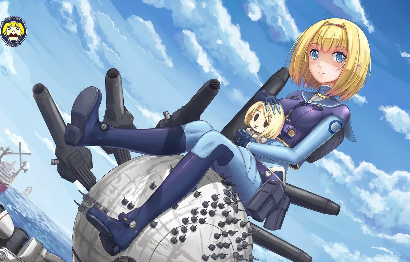 Photo wallpaper Girl, Anime, Heavy Object