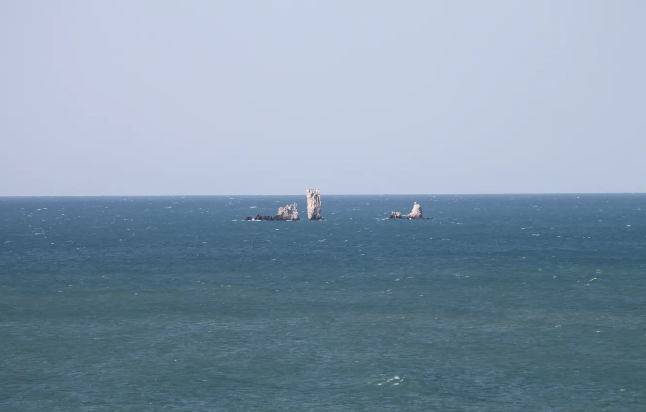 Photo wallpaper sea, rocks, Russia, Crimea, reserve, Cape Opuk