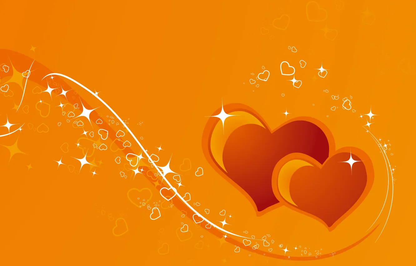 Photo wallpaper heart, vector, Valentine's day, postcard