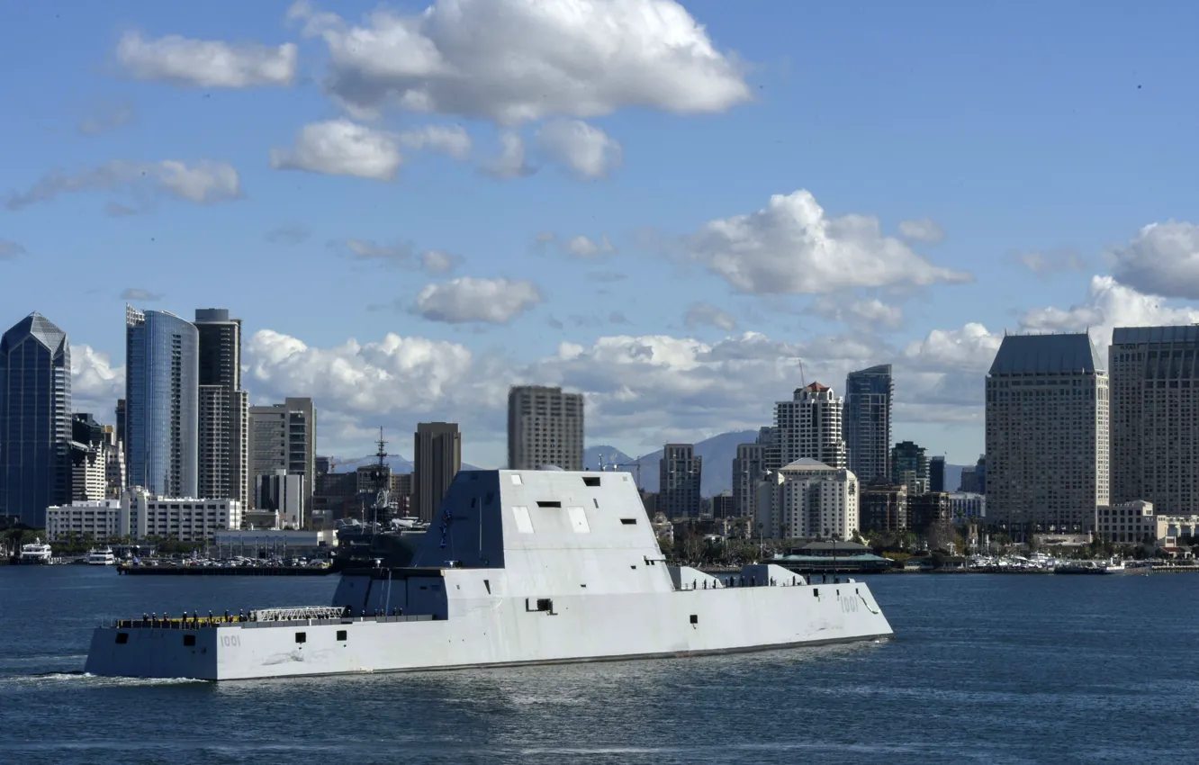 Photo wallpaper ship, USS Michael Monsoor, Zumwalt-class