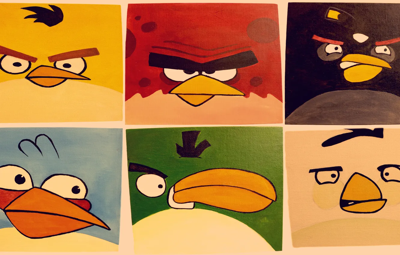Photo wallpaper birds, the game, apple, iphone, picture, ipad, angry birds