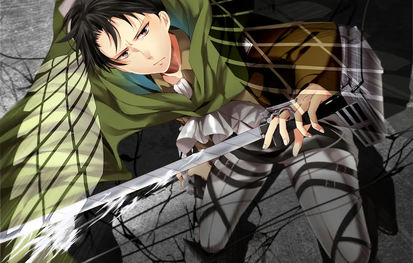 Photo wallpaper look, flight, surprise, soldiers, symbol, guy, cloak, gesture