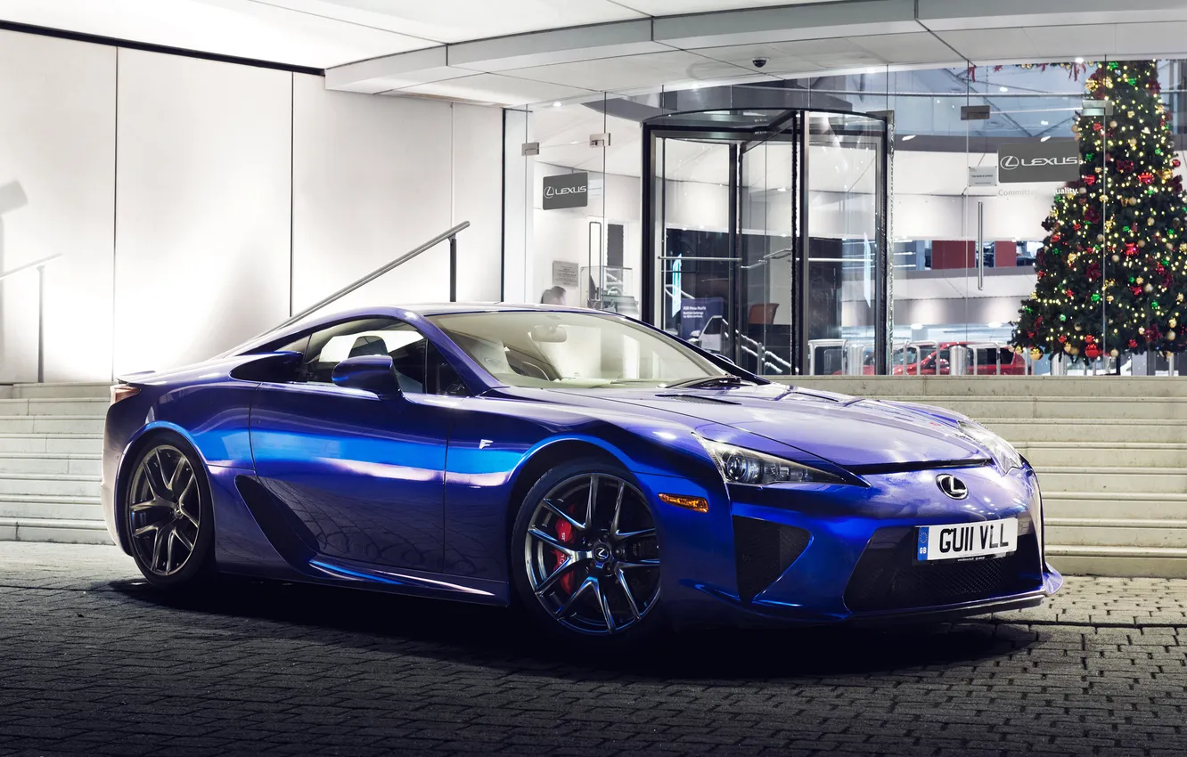 Photo wallpaper car, machine, blue, Lexus, car, 2012, Lexus, wallpapers