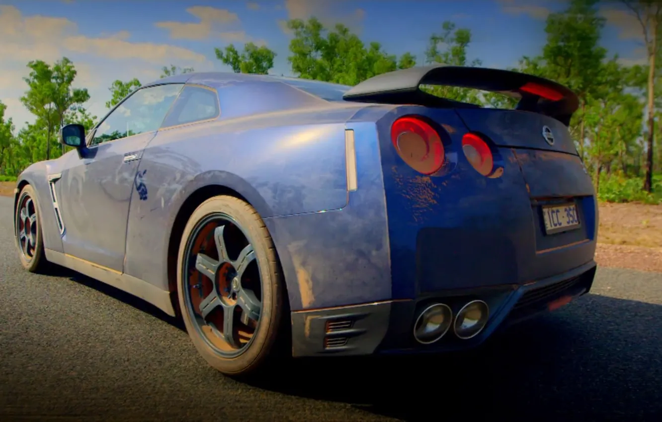 Photo wallpaper road, machine, Top Gear, Nissan