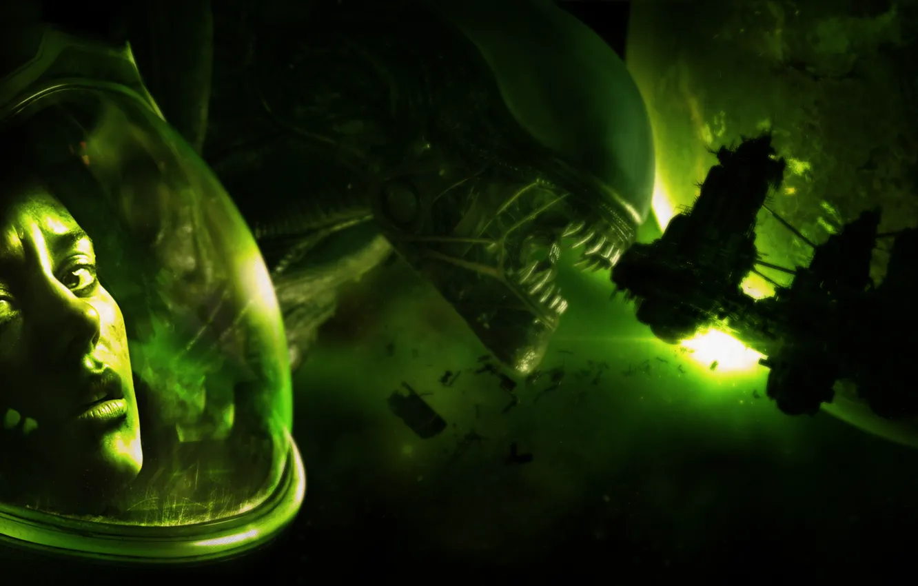 Photo wallpaper Space, Game, Honnoror, Alien Isolation