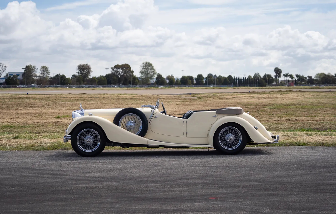 Photo wallpaper alvis, retro cars, Tourer, 1939, by Cross & Ellis, Alvis Speed 25 Tourer, Speed 25